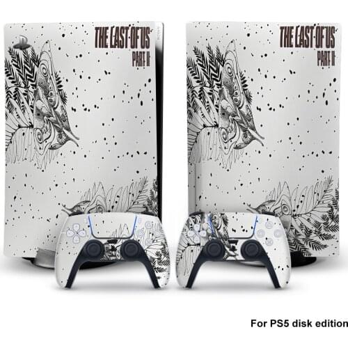 The Last Of Us PS5 Disc Edition Skin Sticker for Playstation 5 Console & 2 Controllers Decal Vinyl Protective Skins Style 5