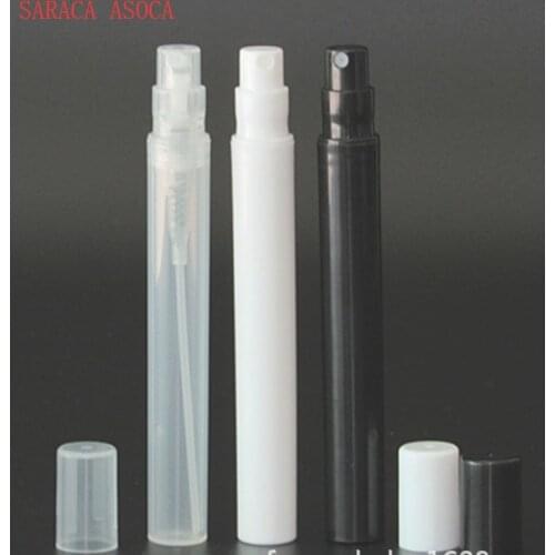 5ml White Black Transparent clear Plastic Perfume Bottles Bayonet neck small perfume Pen
