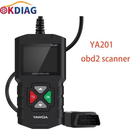 YA201 OBD2 Code Reader OBDII/EOBD YA-201 OBD2 Scanner Auto Diagnostic Tool PK KW680 CR319 AD310 for car tester