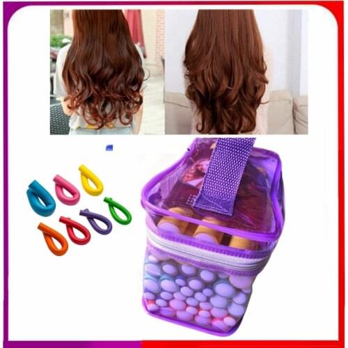 42pcs Flexible Roller Cylinder Foam Hair Curling Tools Women Girl Portable Hair Curler Foam Roller Rods DIY Hair Styling Tools