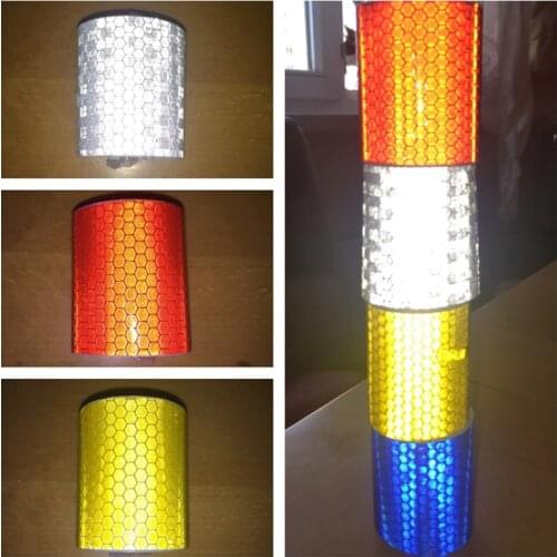 100x5cm Car Reflective Strip Stickers Road Warning Strip-style Decoration Film Safe Motorcycle Baby Car Reflect Road Safety Tape