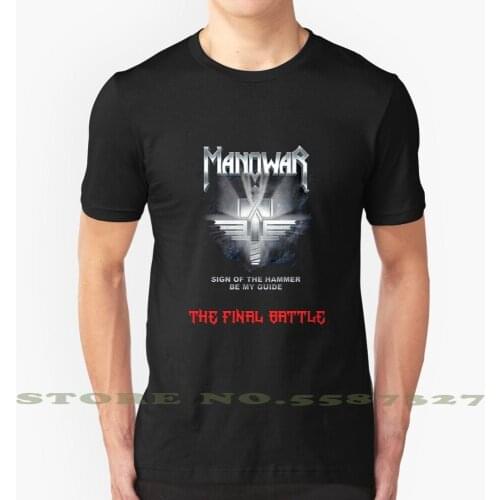 Berjaya The Final Battle ( Manowar ) Aprel Cool Design Trendy T-Shirt Tee The Final Battle 2019 Manowar 100 Metal World Tour