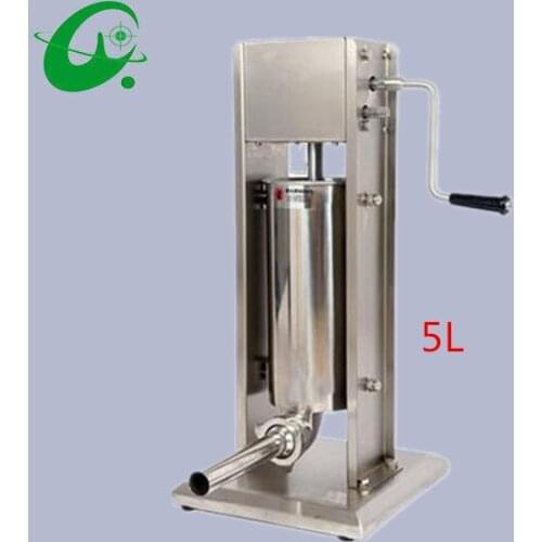Stainless steel Vertical Commercial horizontal Sausage Stuffer Filler Machine Manual 5L enema machine sausage filler