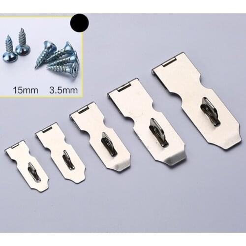 4Pcs Home Drawer Door Safety Padlock Latch Hasp Staple Stainless Steel 2inch used with 30mm padlock for wood door cabinet drawer