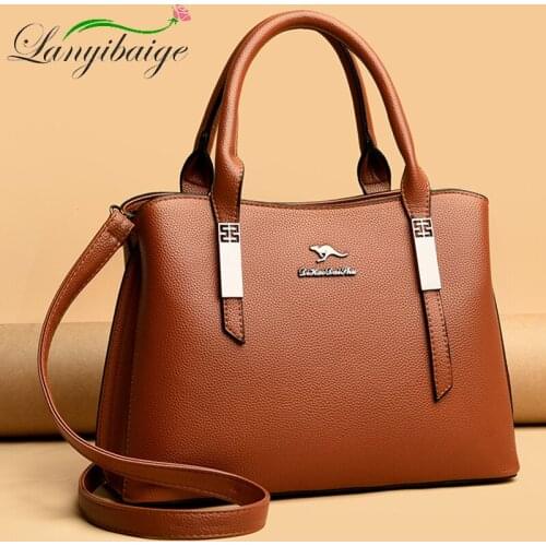 Ladies PU Leather Fashion Handbags Luxury Retro Handbags Designer Casual Messenger Bag Large Capacity Travel Shoulder Bag