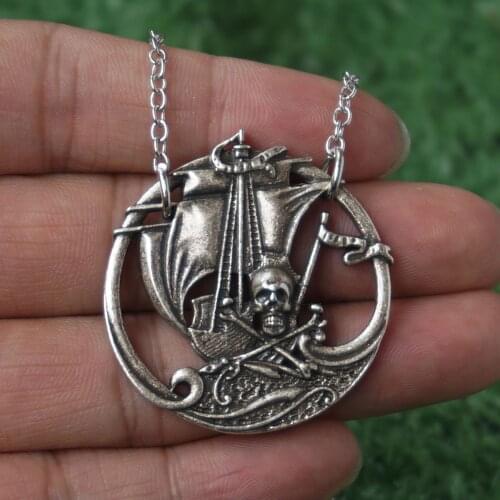 12PCS Viking Ship Boat Jewelry Ship Pendant Diy For Men Necklace Retro For Men Amulet