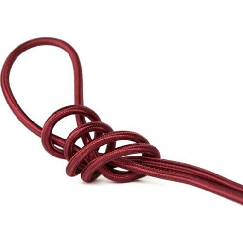2*0.75mm Antique Edison style Electrical Wire Vintage Textile braided Cable Retro fabric Pendant Lamp cord- Burgundy