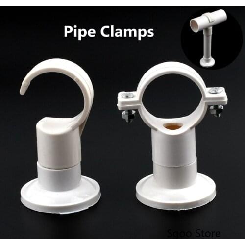 2~20 Pcs 20~40 mm Type O PVC Pipe Clamps Fish Tank Aquarium Fitting Agricultural Irrigation Garden Water Pipe Support C Type