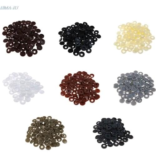 50pcs Car White Hinged Cover Cap Number Plate Fitting Fixing Self Tapping Screw For License Plate