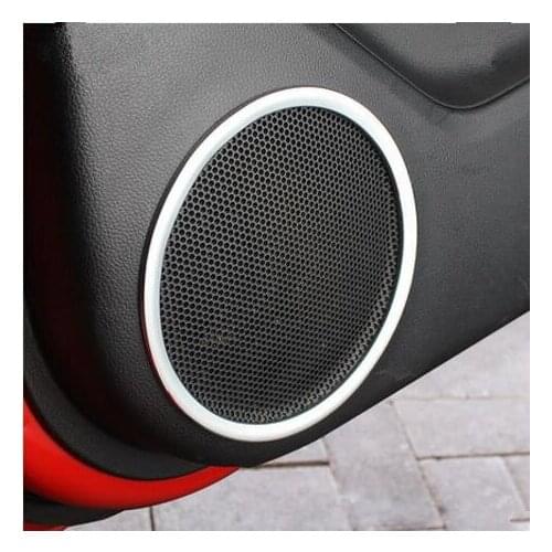 Car-styling 4pcs/set car trim ring stickers door speaker decoration frame cover Case For KIA K2 Rio 2009-2016