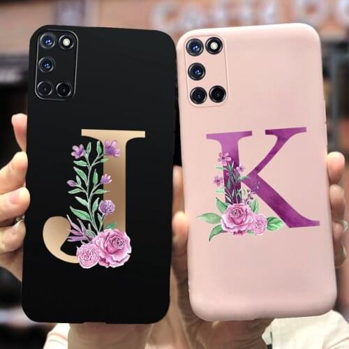 For oppo A52 A72 A92 Case Silicone Soft Cute Letters Cover For Oppo A72 A52 A 52 72 A 92 OppoA52 OppoA92 Phone Cases Cover Coque