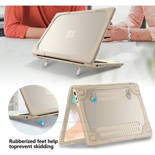 Drop Resistance Case For Microsoft Surface Laptop 13.5 inch Model 1769 1867 Foldable Stand Cover Protector Shell Holder