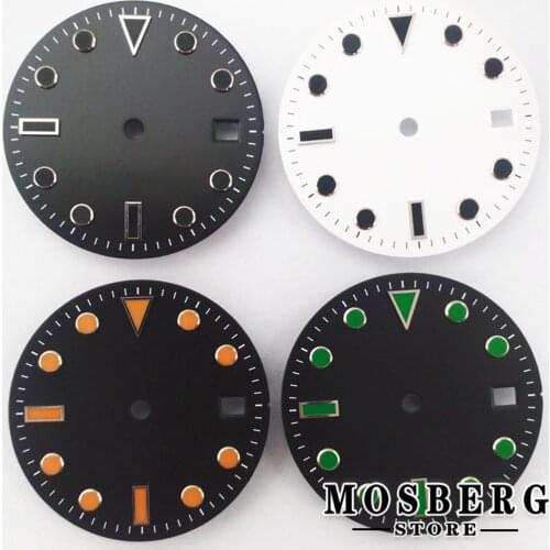 28.5mm Sterile Watch Dial With Date Window Accessories For NH35 NH36 ETA 2824 2836 Miyota 8215 8205 821A DG 2813 3804 Movement