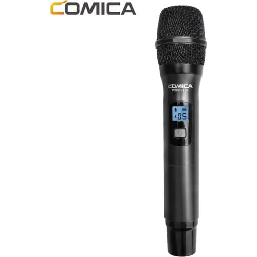 COMICA WS60-HTX Multi-functional Handheld Wireless Microphone Transmitter 12 Channels LCD Display 60m Transmission for Mic