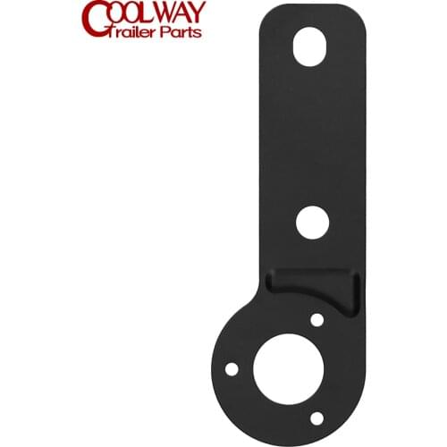 European Socket Bracket Iron Mounting Plate Black For Vehicle Trailer RV Car Camper Caravan Parts Accessories