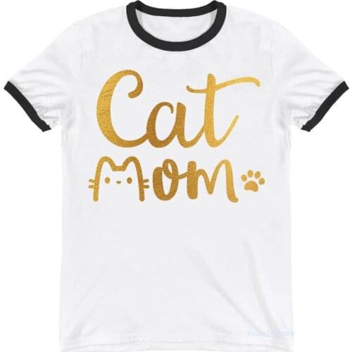 Golden Cat/Dog Mom Graphic Print T-Shirt WomenS Clothing Funny Tshirt Femme Dog Lover T Shirt Female Harajuku Kawaii Clothes