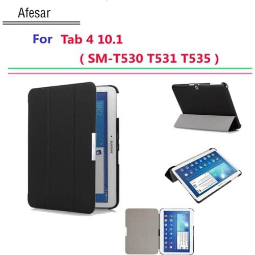 Hot UltraSlim Cover For Samsung Galaxy Tab 4 10.1 Smart Cover Case Auto Sleep SM-T530 T531 T535 Tablet Flip Case With Stand