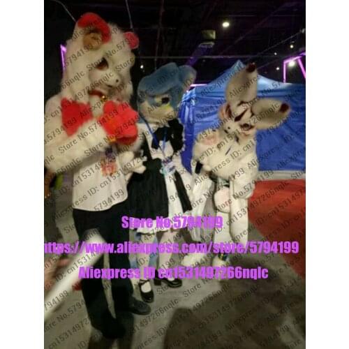 Customized Available REAL PHOTO dx0023 head CAT full sets husky dog Suit fursuit Costume fox Party Carnival Gift