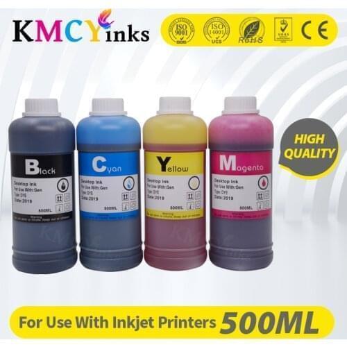 KMCYinks 500ML Universal Compatible Black Refill Ink Cartridge For HP For Epson For Canon For Brother CISS System Refill Dye Ink