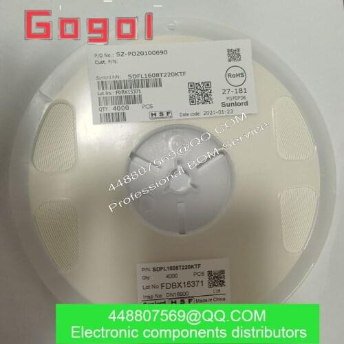 SDFL1608T220KTF SDFL1608TT220 22uh ± 10% 0603 1M LAMINATED FERRITE INDUCTANCE 100%New 1Pcs