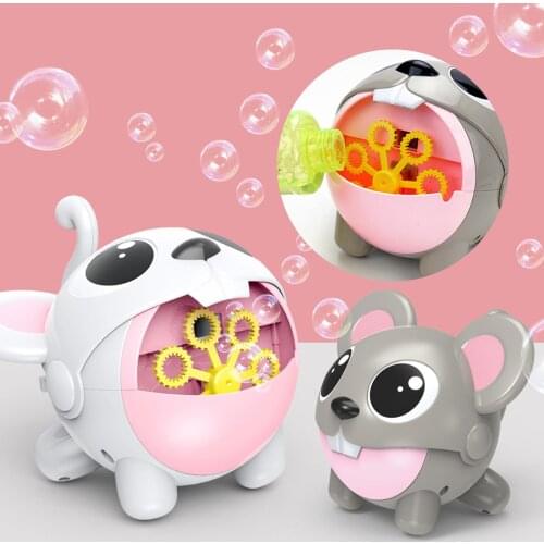 New Bubble Machine Rugged Cartoon Animal Automatic Bubble Maker For Kids Children Soap Water Bubble Blower Summer Outdoor Toys