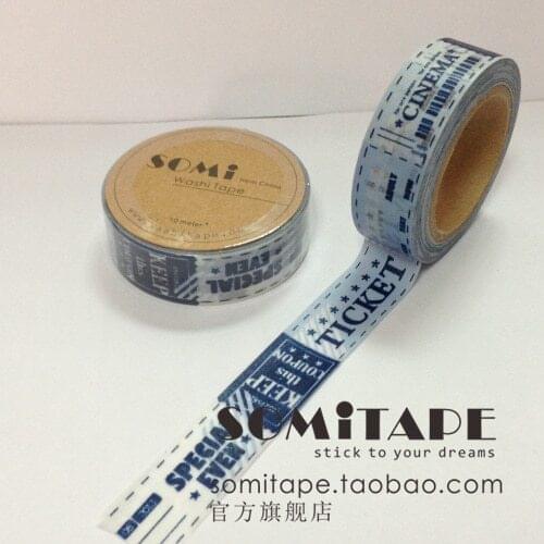 Mix DIY somitape series ticket paper tape handmade decoration