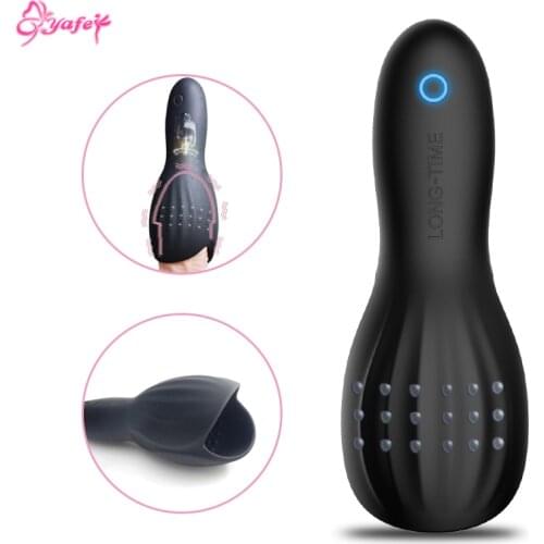 2 Type Male Masturbator Glans Sex Vibrator Penis Enlargement Massager Delay Lasting Exerciser Trainer Erotic Men Sex Products