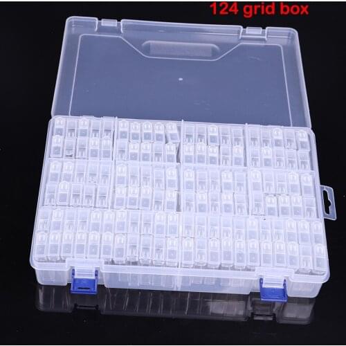 Big 124pcs 5d diamond painting accessories Tools Beads Mosaic Container Storage Box Diamant Daimond painting Jar Accessory Box