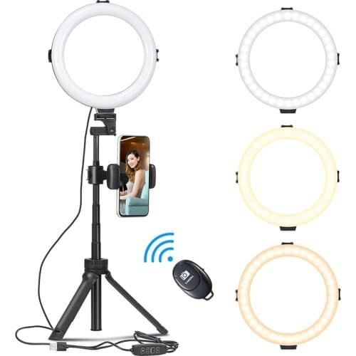 VIJIM LED Ring Light with Stand and Phone Holder Selfie Light for Photography Makeup Vlog Live Streaming YouTube Video Vlogs