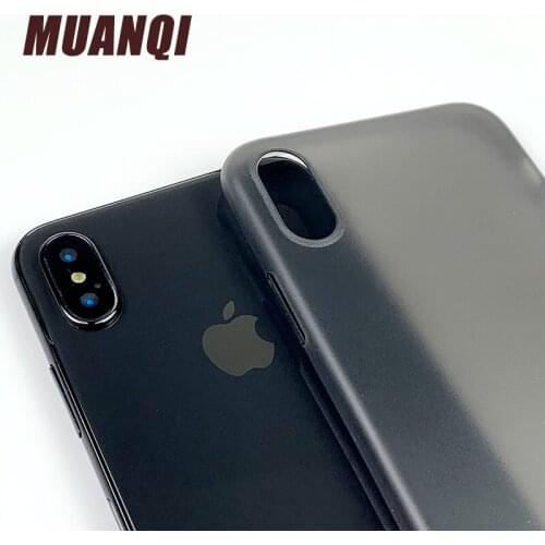 Ultra-thin 0.3MM matte phone case for iPhone 6 6s 7 8 Plus X Xs Max Xr Dirt-resistant phone cover