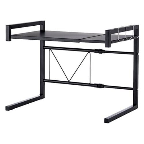 Retractable kitchen storage cabinet, microwave oven rack, oven storage rack, storage rack，Printer rack