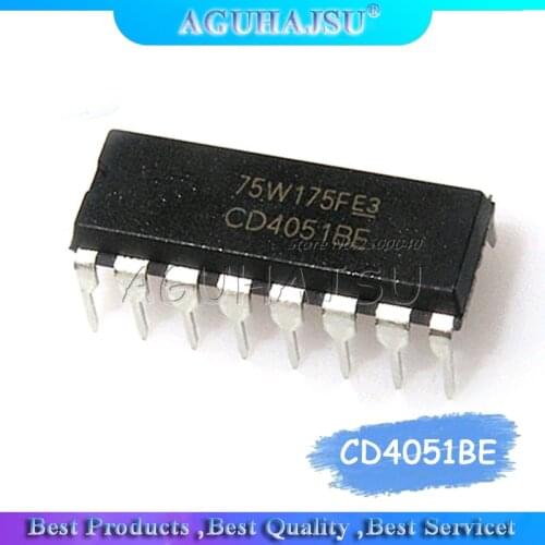 10PCS CD4051BE DIP16 CD4051 DIP 4051BE DIP-16 new and original IC