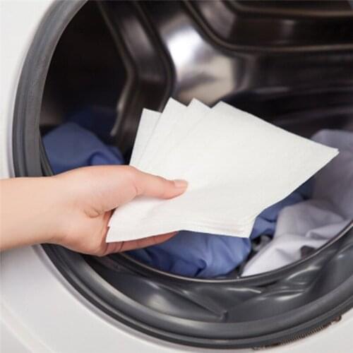 24pcs Washing Machine Use Mixed Dyeing Proof Color Absorption Sheet Anti Dyed Cloth Laundry Papers Color Catcher Grabber Cloth