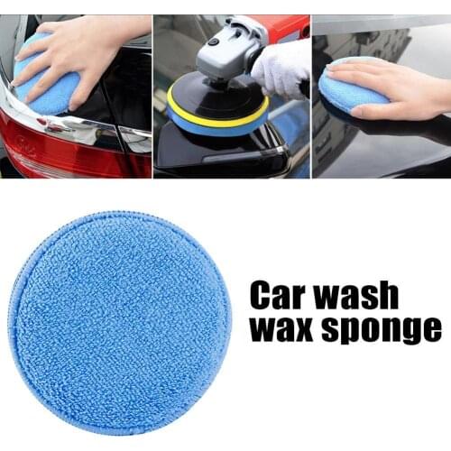 5pc Clean Buffer Automobile Cleaning Soft Vehicle Accessories Dust Auto Wax Applicator Car Foam Sponge Care Remove Pad Poli B1V8
