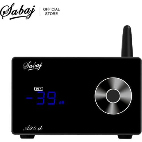 Sabaj A20d Audio Dac Bluetooth5.0 MQA Desktop Hi-Res Decoder ES9038PRO Support DSD512 USB Optical Coaxial With Remote Control