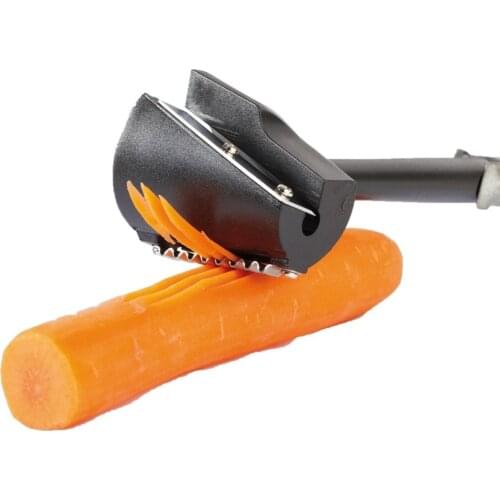 Free Shipping Easy Carrot Curle-Carrot Curler Multifunctional Vegetable Spiral Cutter Grater Peeler Slicer, Black(209)