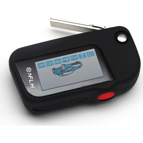 Uncut blade fob keychain folding car flip For Starline A63 Security remote alarm keychain New case Accessories Uncut Blade Fob