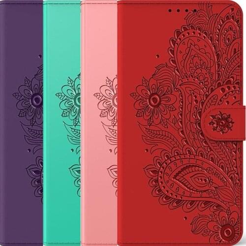 Flip Case For Fundas Samsung Galaxy A81 A91 A01 A10 A20E A20 A30 A21S A31 A40 A41 A50S A51 A70 A71 4G 5G Cute Flowers Cover E24F