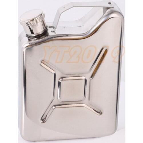 100pcs Stainless Steel Jerry Can Hip Flask or Oil flask with free funnel, Customized logo