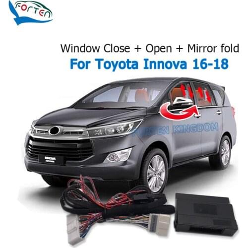 Forten Kingdom Car Auto Window Closer & Open Side Mirror folder unfold Kit For Toyota Innova 2016-2018