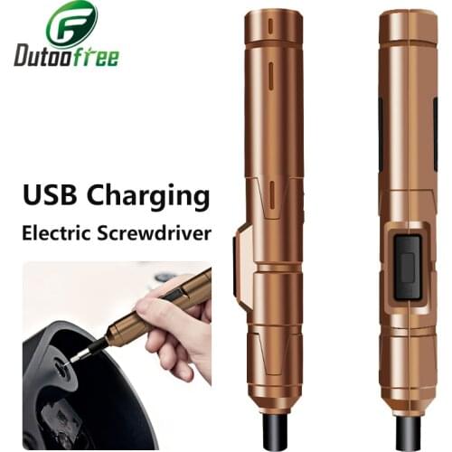 Multi-function Screwdriver USB Cordless Recharge Electric Screwdriver Mini Automatic Electric batch Wireless Universal Tool