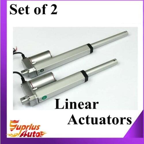 Set Of Two 12V electric linear actuator,300mm/ 12 inch stroke, 900N/90KG/198LBS load small linear actuator