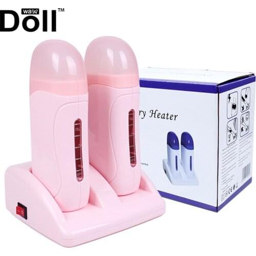 Roll On Wax Warmers Wax Heater Two-Seat Wax Machine Electric Hair Remover Hair Removal Paraffin Heater Melting Wax Machine