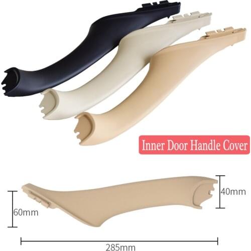 Beige Black Car left right inside Interior Handles Inner Door Panel Handle Pull Trim Cover For BMW 5 series F10 F11