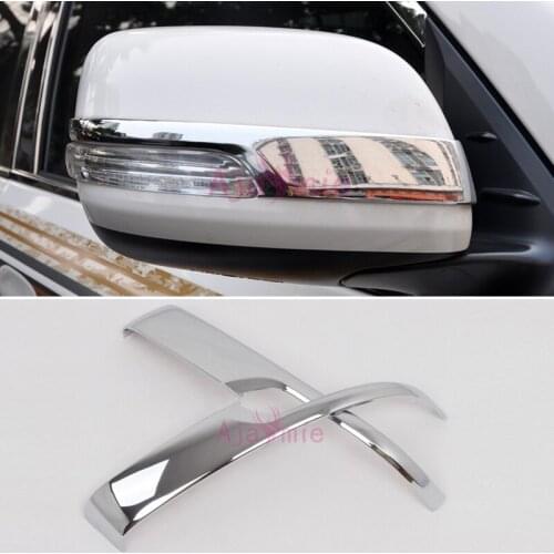 Door Mirror Trims Rearview Overlay Trims 2012-2017 ABS Chrome Car-Styling For Toyota Land Cruiser 200 Accessories