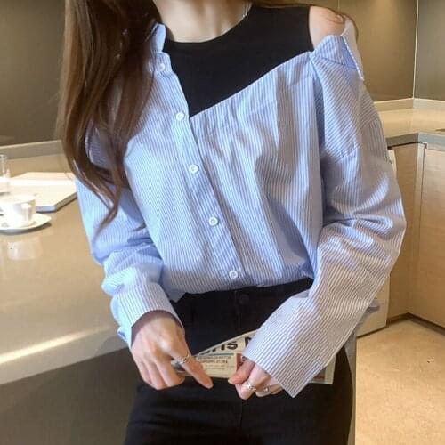 Женские голубые рубашки Nkandby China At AliExpress