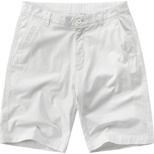 2021 summer new enzyme wash shorts mens classic knee length solid color pants high quality plus size shorts overalls