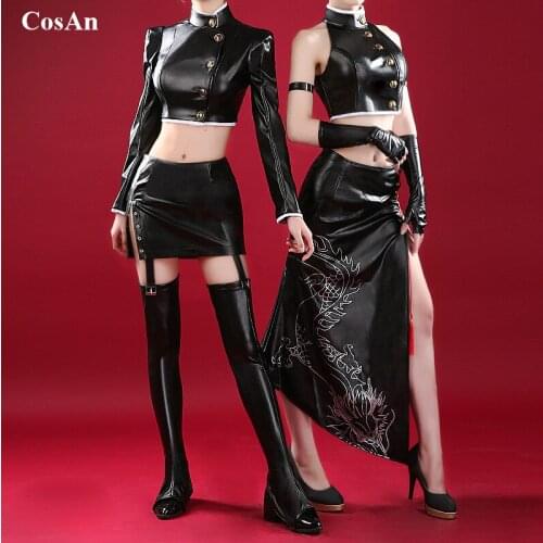 New Anime Jujutsu Kaisen Gojo Satoru/Geto Suguru Cosplay Costume Lovely Black Leather Uniforms Activity Party Role Play Clothing