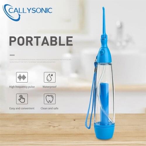 CALLYSONIC New Portable Oral Irrigator Clean The Mouth Wash Tooth Water Irrigation Manual Water Dental Flosser Hygiene Pressure