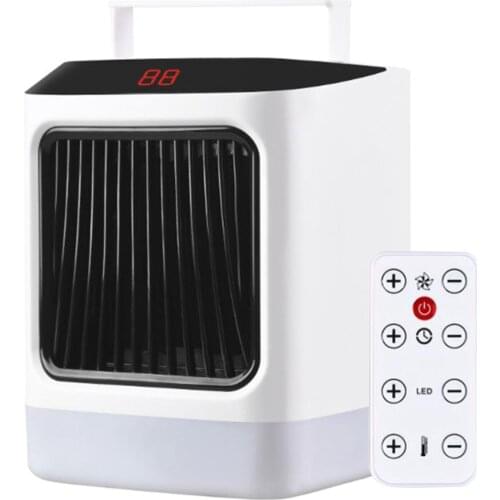 800W Portable Electric Ceramic Quiet Space Heater Fan Thermostat Fast Heating